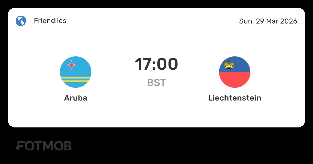 aruba vs liechtenstein — ID news