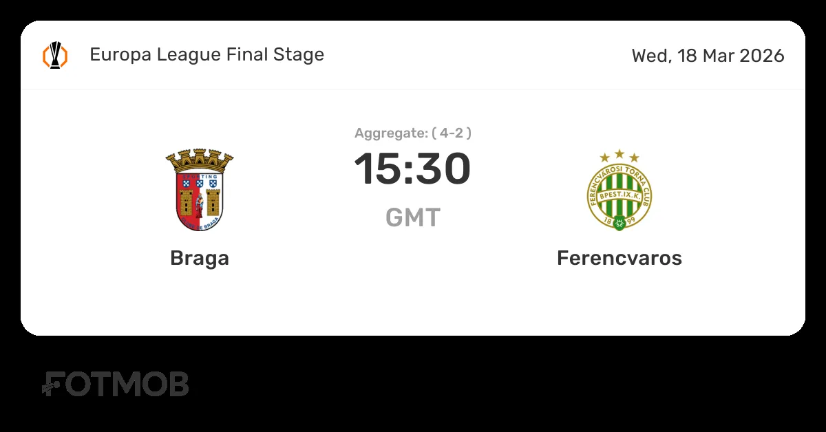 braga vs ferencvaros — ID news