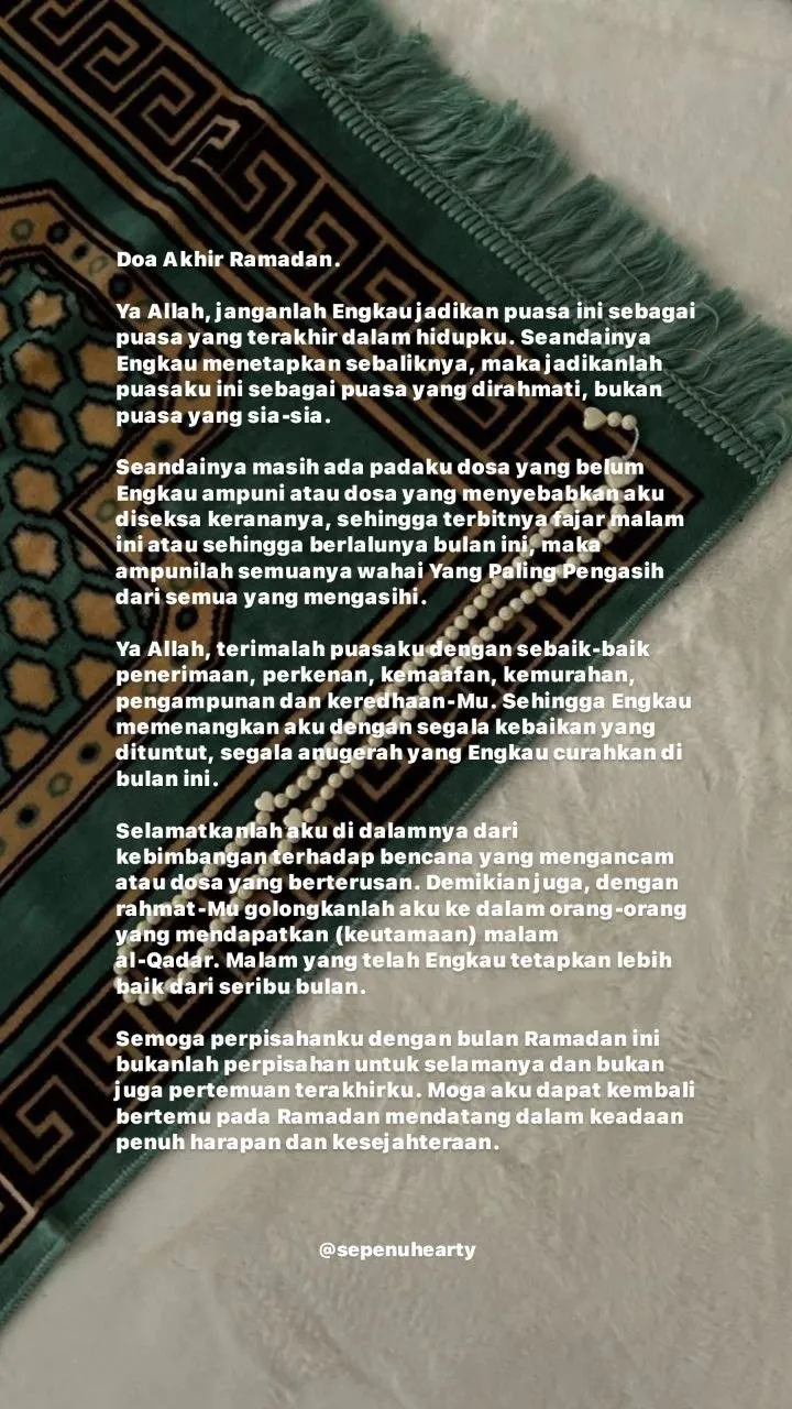 doa akhir ramadhan — ID news