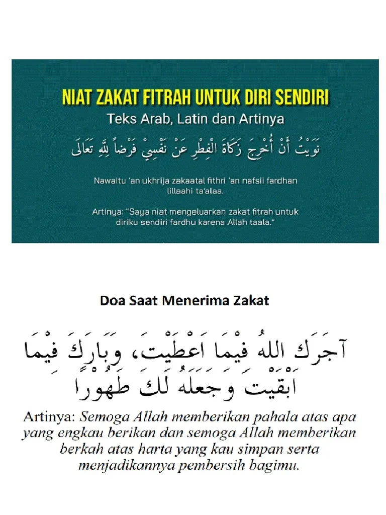 doa zakat fitrah — ID news
