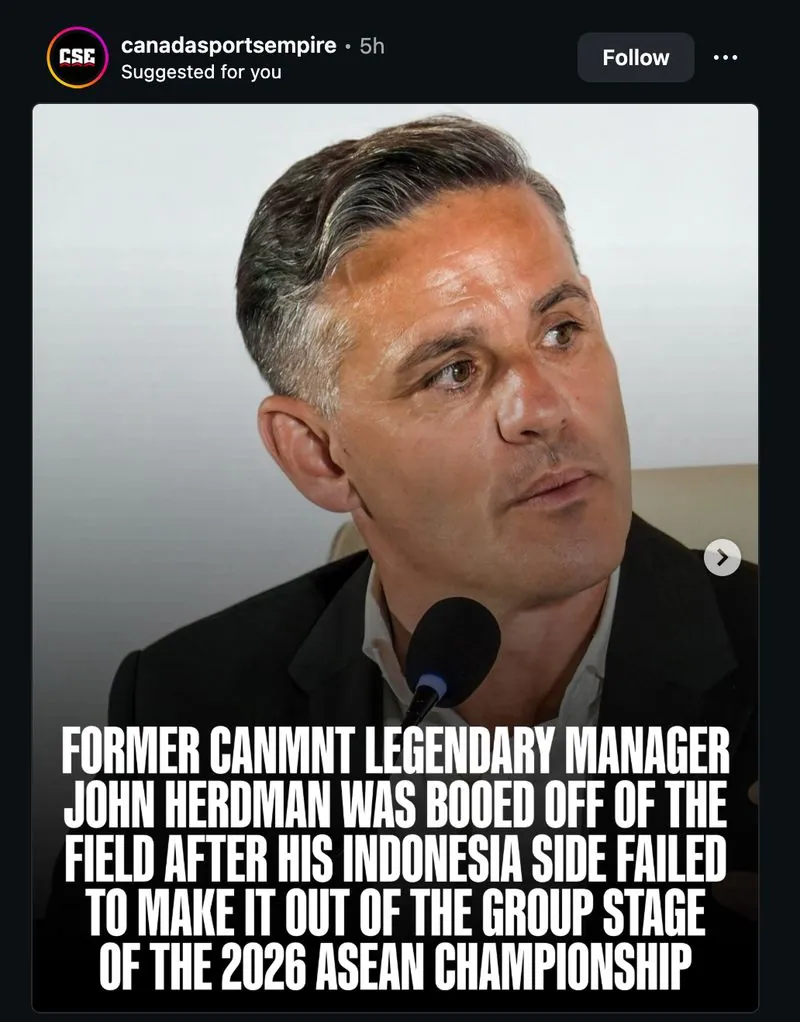 John Herdman mendapat sorotan.